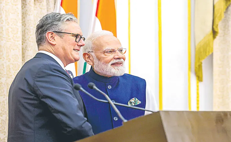 UK Prime Minister Keir Starmer hailed the Indian economy growth