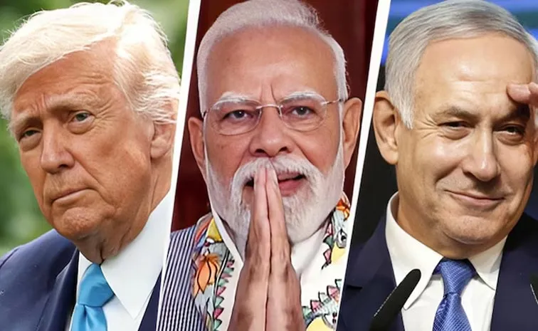 PM Modi Phone Call To Trump And Netanyahu