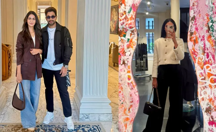 Allu Arjun Enjoy Foreign trip with His Wife Sneha Reddy