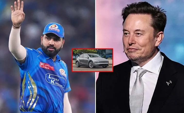 కొత్తకారు కొన్న రోహిత్ శర్మ: ఎలాన్ మస్క్ రీపోస్ట్..
