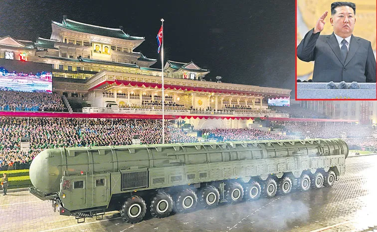 Kim Jong Un oversees parade with new Hwasong-20 ICBM