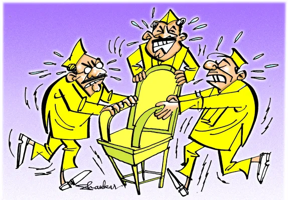 పీఠం కోసం పచ్చపాట్లు