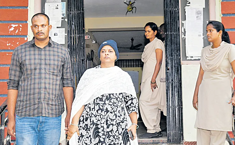 Constables family protested in front of the police station