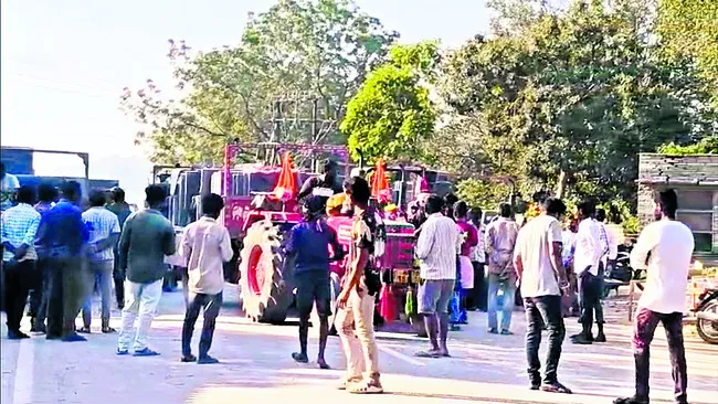 స్తంభించిన నాపరాతి రవాణా