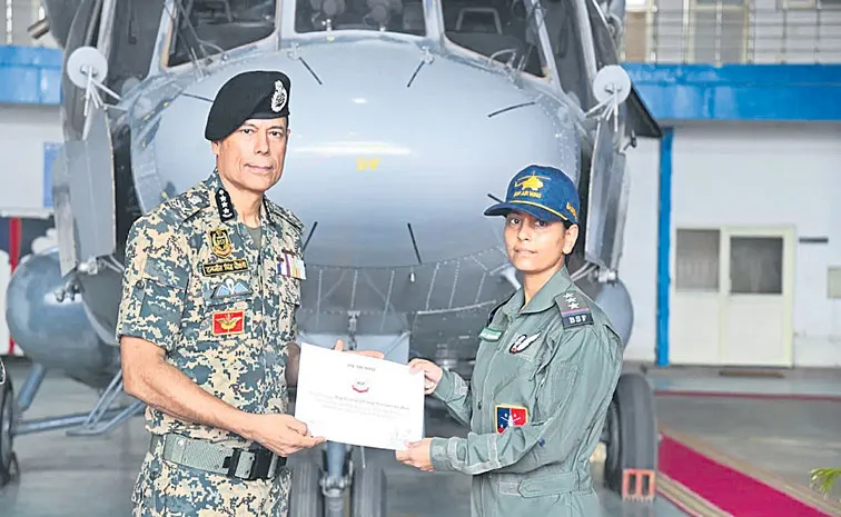 Inspector Bhawna Chaudhary becomes 1st woman flight engineer in BSF air wing