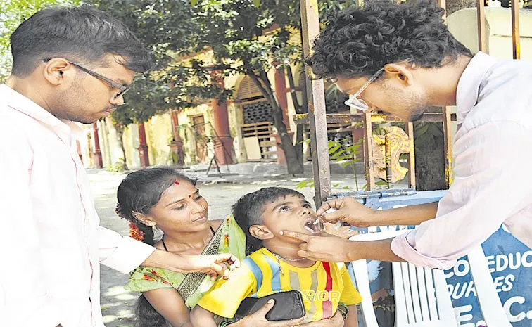 94. 4 Percent pulse polio completed in six districts telangana