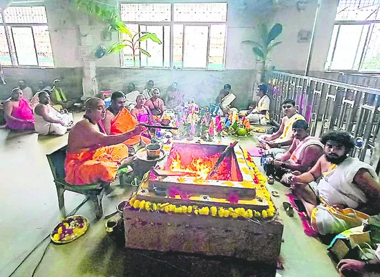 రత్నగిరిపై సంప్రోక్షణ పూజలు ప్రారంభం