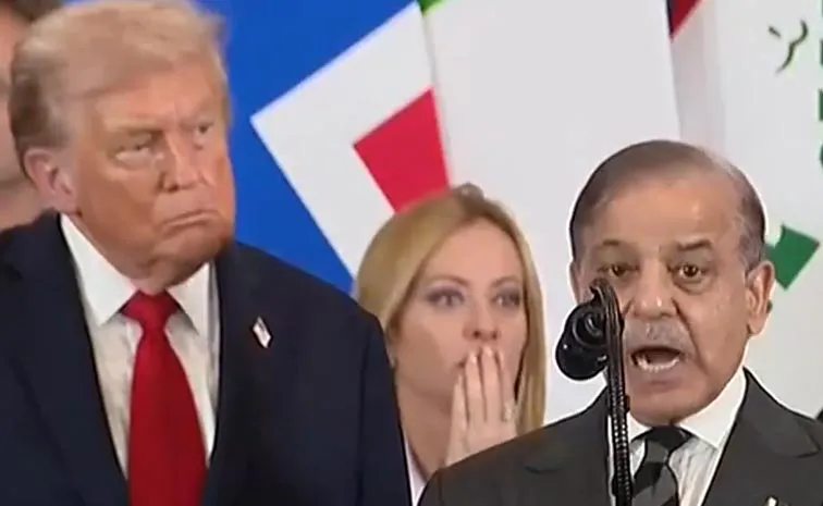 Trump Praise Modi: Pak PM, Italy Meloni Reactions Viral Video