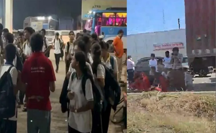Massive Jam On Mumbai-Ahmedabad Highway Students Stuck