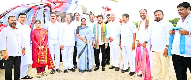 సీఎం రేవంత్రెడ్డికి ఘనస్వాగతం
