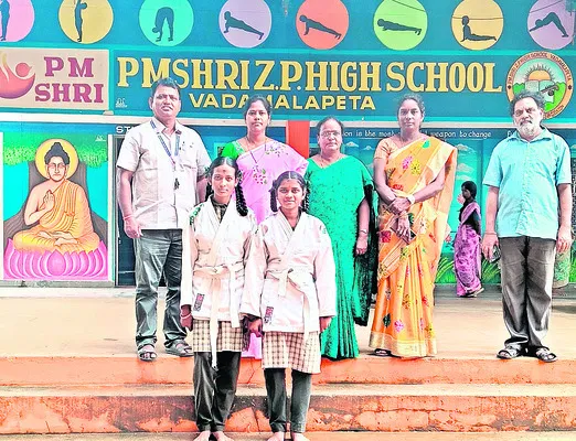 జూడో జిల్లా పోటీలకు ఎంపిక