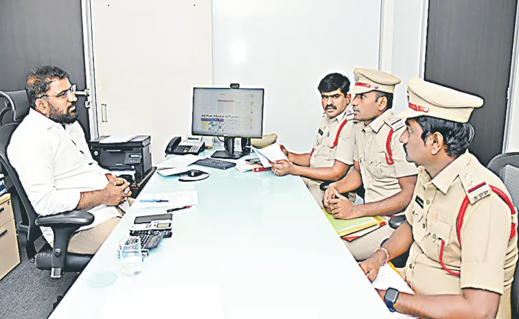 Chandrababu Govt Conspiracies Police raids at Sakshi office for fifth day