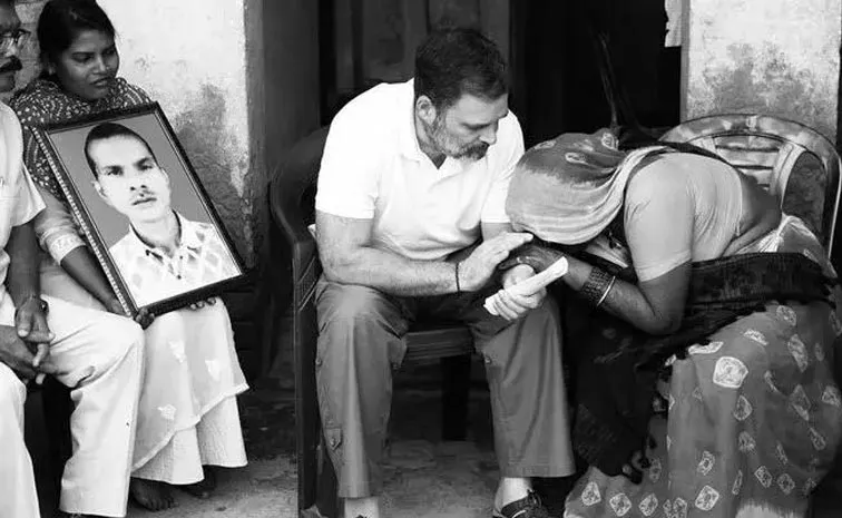 Rahul gandhi Met Hariom Valmiki Slams UP Govt