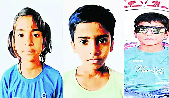 నీటి కుంటలో పడి చిన్నారులు మృతి