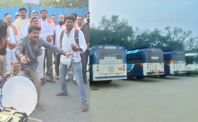 Telangana Bandh Effect On RTC Passengers
