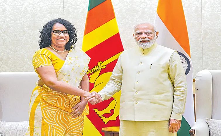 Sri Lankan PM Harini Amarasuriya meets PM Narendra Modi in New Delhi