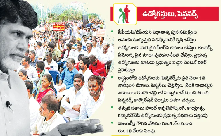 Chandrababu coalition govt Fraud to Government employees in AP