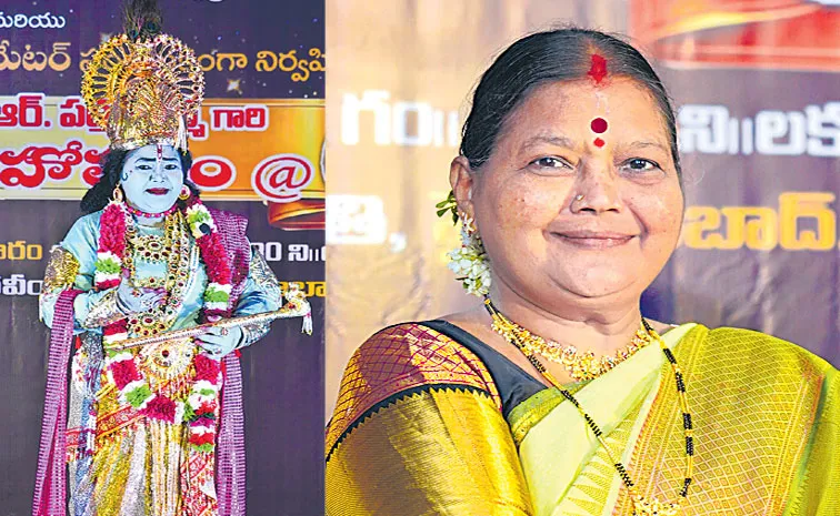 Sakshi story about Surabhi Artist Padmaja Varma, Padmaja Varma as Sri Krishna