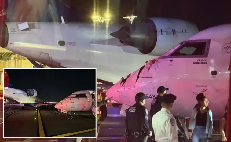 Laguardia Airport Crash: Two Delta Planes Collide While Taxiing