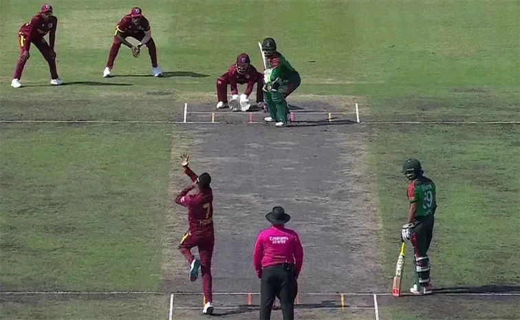 All 5 bowlers used are spinners, West Indies make history vs Bangladesh In Mirpur
