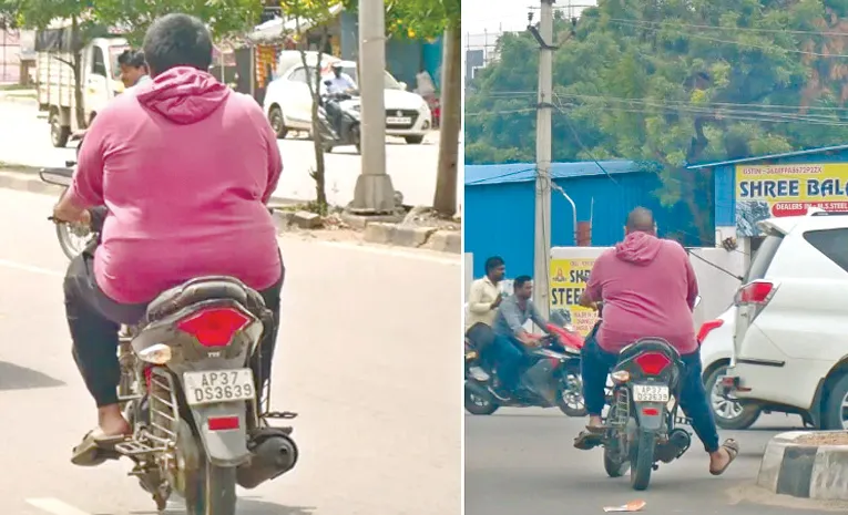 Hyderabad traffic police fined Rs 58,895 on bike for wrong route driving over 57 times