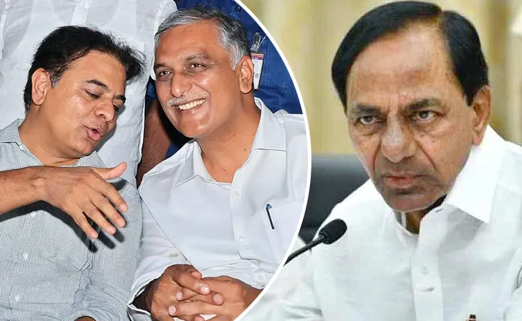 కేసీఆర్‌తో కేటీఆర్‌, హరీష్‌ కీలక భేటీ