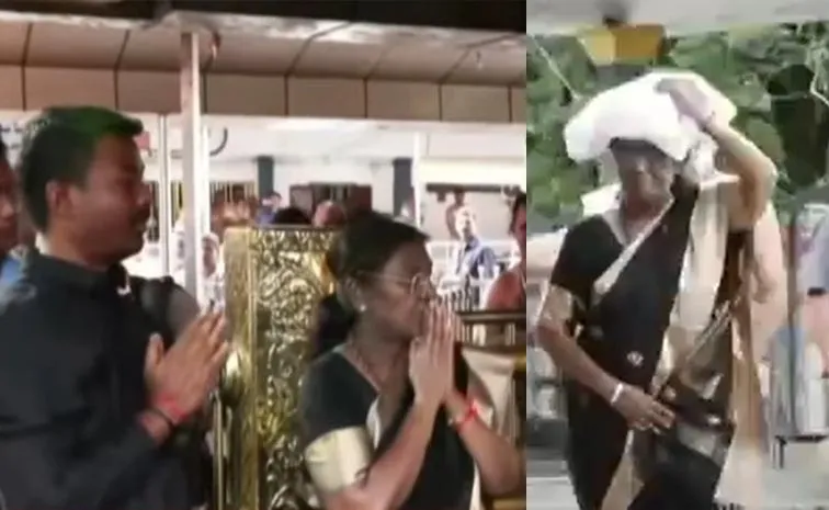President Droupudi Murmu visit Sabarimala Ayyappa Temple Updates