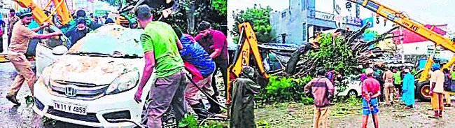 శివారు ప్రాంతాల్లో ఎడతెరిపిలేని వర్షం 