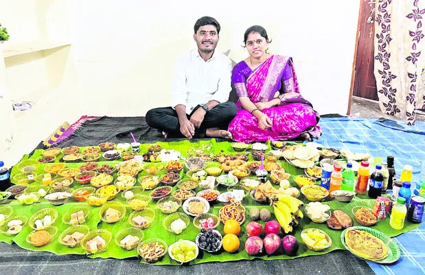 కొత్త అల్లుడికి 150 రకాల వంటలతో విందు 