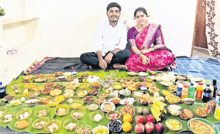 150 dishes for Wanaparthy Son-In-Law For Diwali Feast