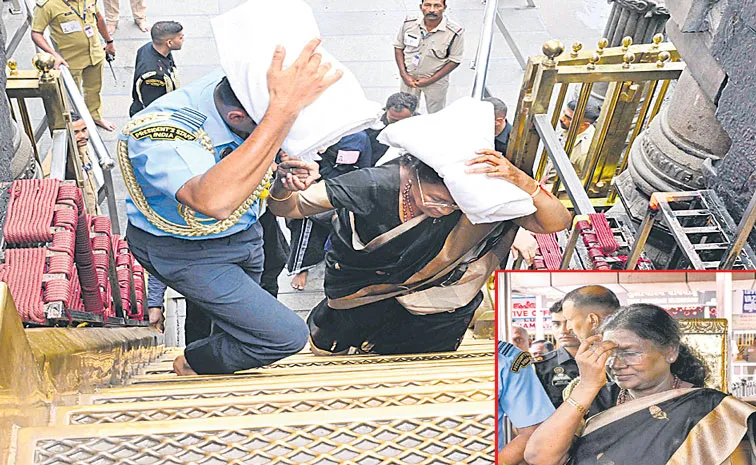President Droupadi Murmu visited Lord Ayyappa temple