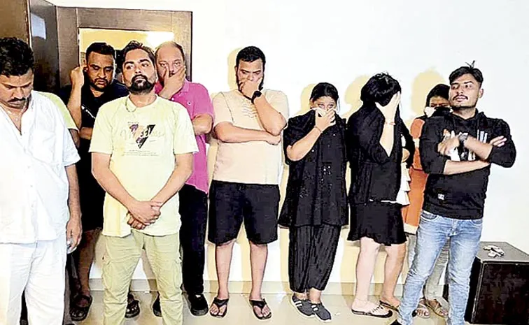 Hyderabad Police Raids On Hotel R-In At Banjara Hills