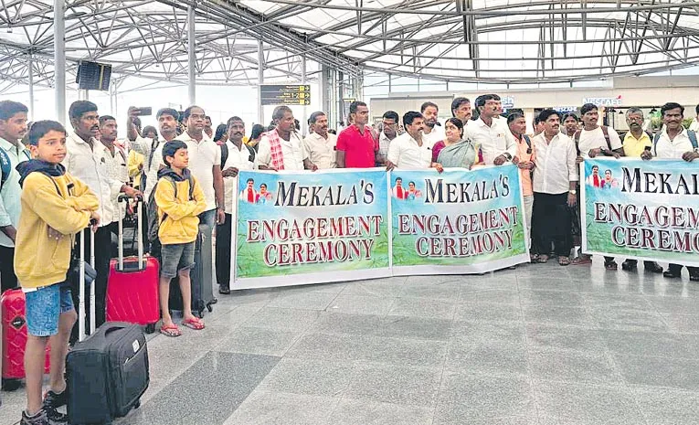 Man flies 500 villagers to Goa for son's engagement