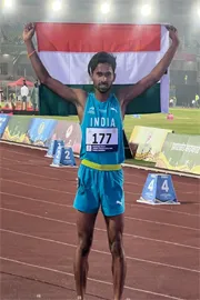 Mogali Venkatram Reddy won Bronze Medal in 800 meter event at 4th South Asian Athletics Championship3