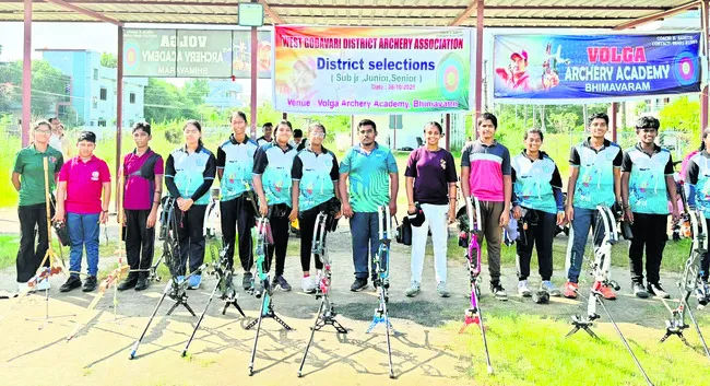 ఉమ్మడి జిల్లా ఆర్చరీ ఎంపికలు 
