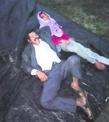 వడ్ల కుప్పలను ఢీకొట్టిన బైక్