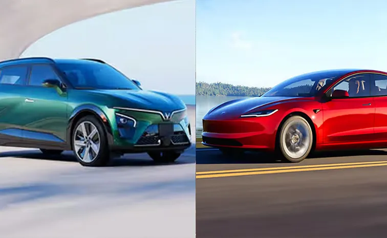 India saw the registration of 60 Tesla and 6 VinFast electric vehicles