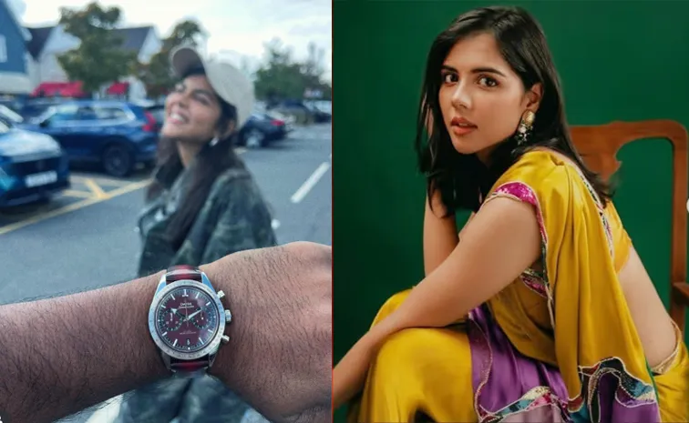 Kalyani Priyadarshan Gift Luxuary Watch to Nimish Ravi