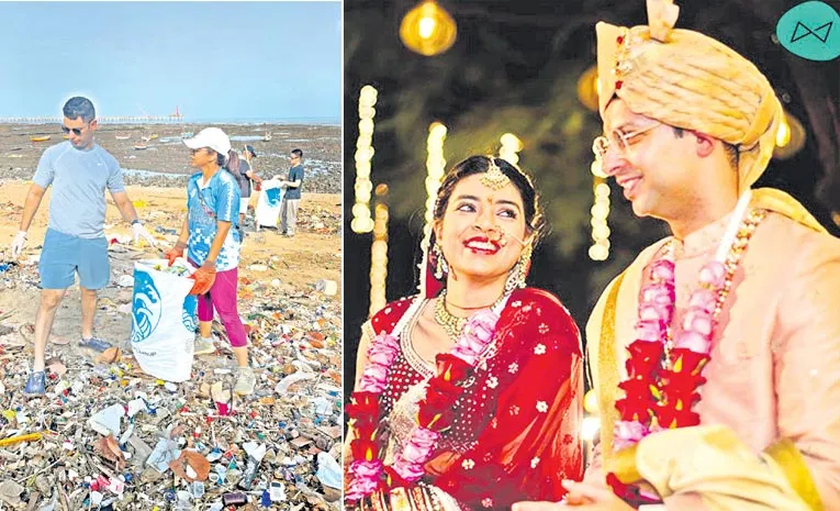 Green wedding concept in visakhapatnam couples