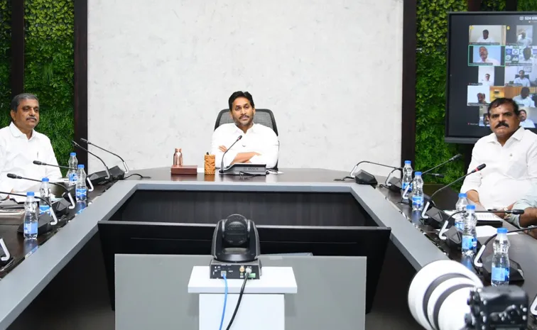 YS Jagan Video Conference With Party Leaders On Cyclone Montha