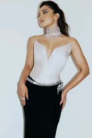 Swarovski India Ambassador Rashmika Mandanna Makes Stylish Debut2