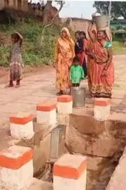 Handpump Stands in the Middle of Newly Built PMGSY...10