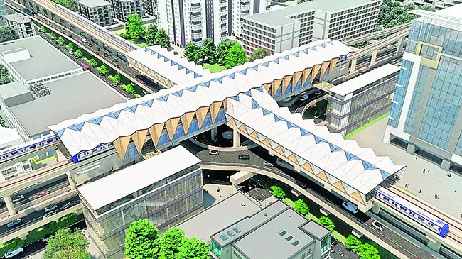 8 అంతస్తులతో మెట్రో జంక్షన్‌ 