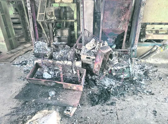 రైస్మిల్లులో షార్ట్ సర్క్యూట్