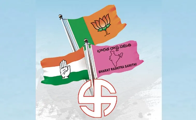 BRS Party and Congress party and BJP party focus on Jubilee Hills by elections: Telangana