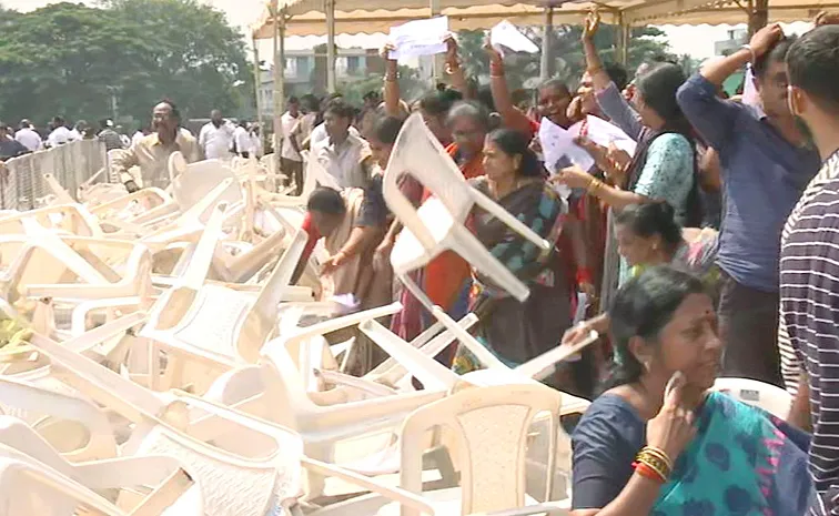 Visaka Pedagantyada People Protest Against Ambuja Cement Factory