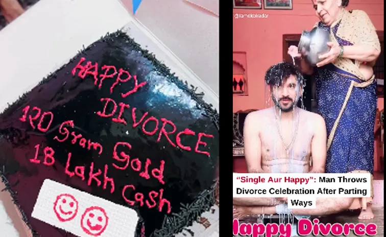 Man wedding style celebration for his divorce1
