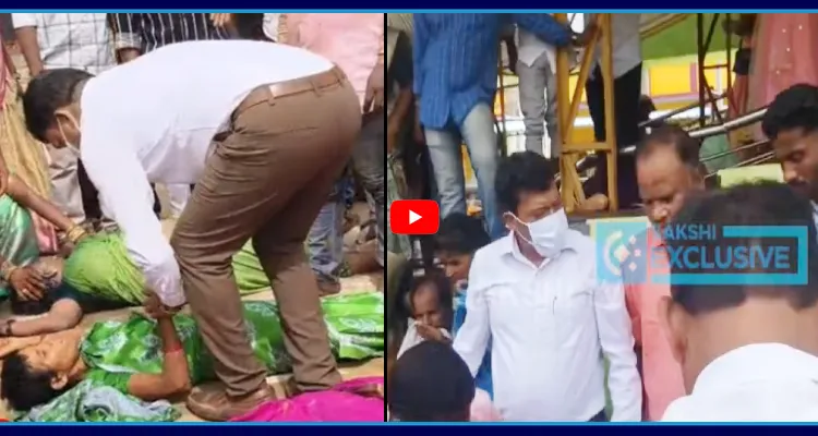 కాశీబుగ్గ తొక్కిసలాట.. స్పాట్ లోనే క్షతగాత్రులకు సీదిరి అప్పలరాజు ట్రీట్మెంట్