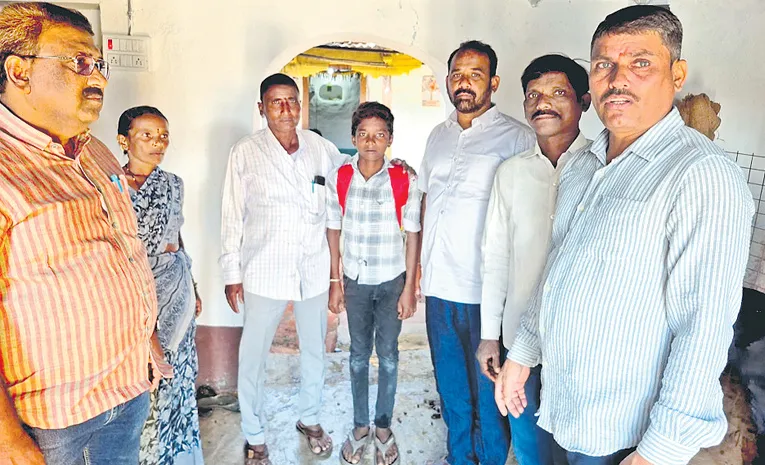 Medak Boy Returns to School After Sakshi News Viral On His Father