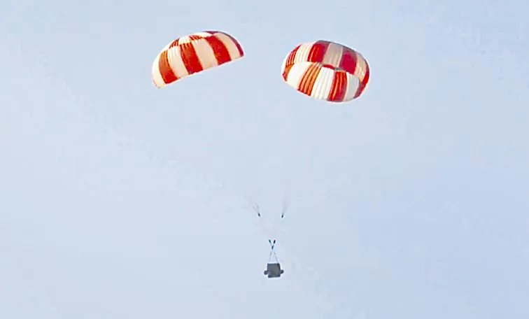 ISRO Successfully Conducts Crucial Parachute Test For Gaganyaan Mission
